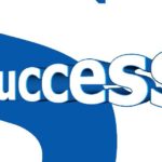 青と白で"成功"と書かれたロゴ